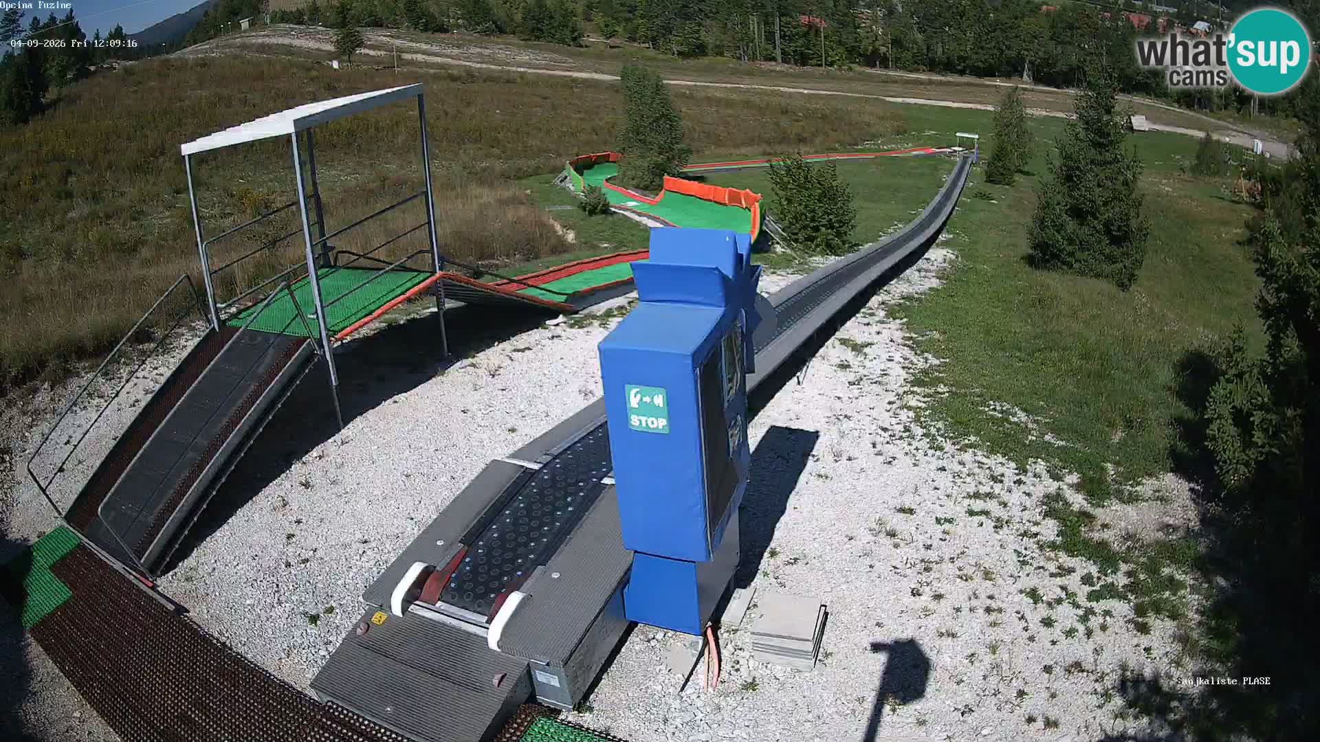 Webcam en direct Piste de luge de Fužine – Croatie