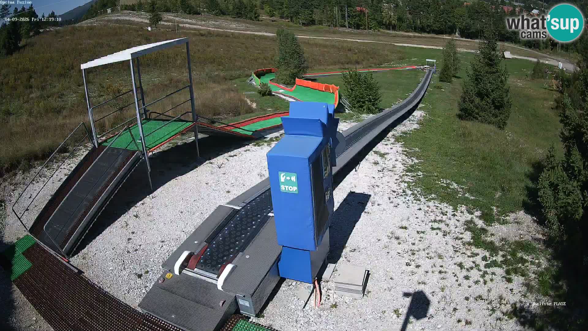 Live webcam Fužine toboggan run – Croatia