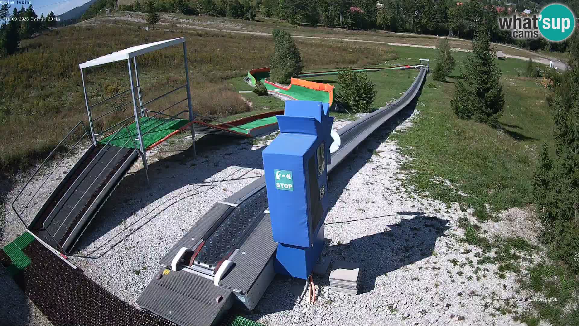 Live webcam Fužine toboggan run – Croatia