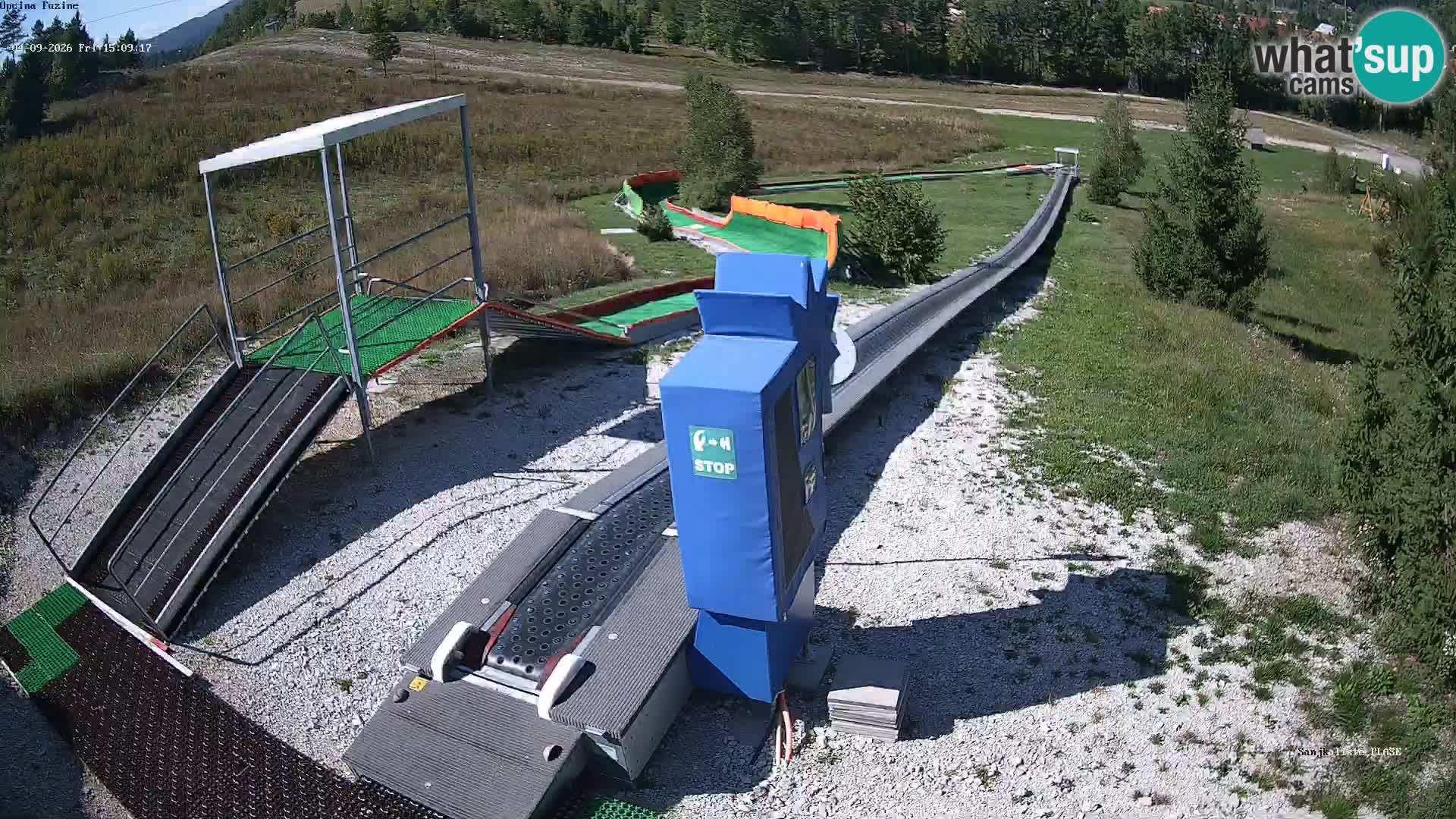 Webcam en direct Piste de luge de Fužine – Croatie