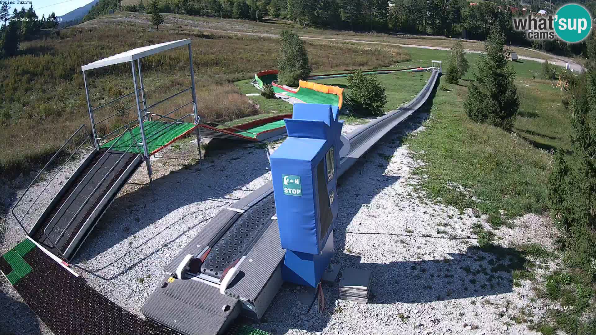 Webcam en direct Piste de luge de Fužine – Croatie