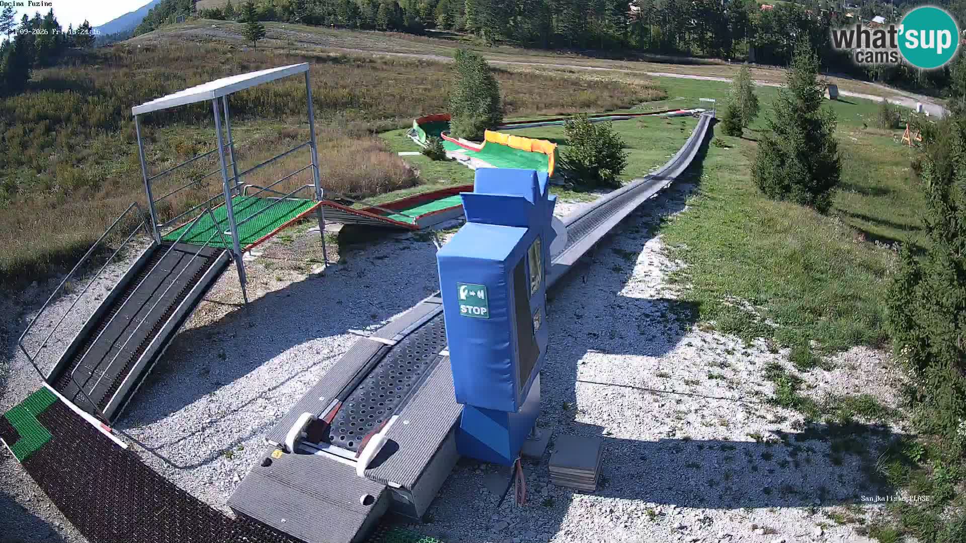 Live webcam Fužine toboggan run – Croatia