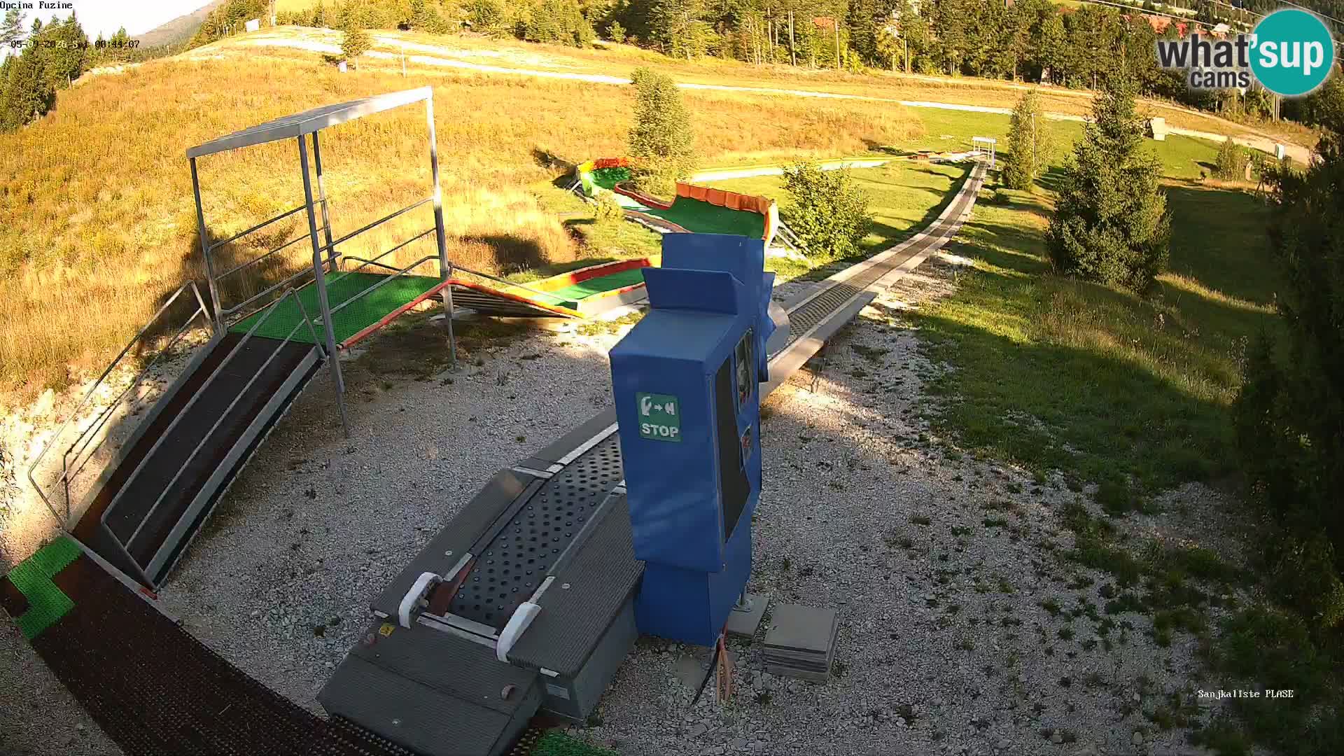 Live webcam Fužine toboggan run – Croatia