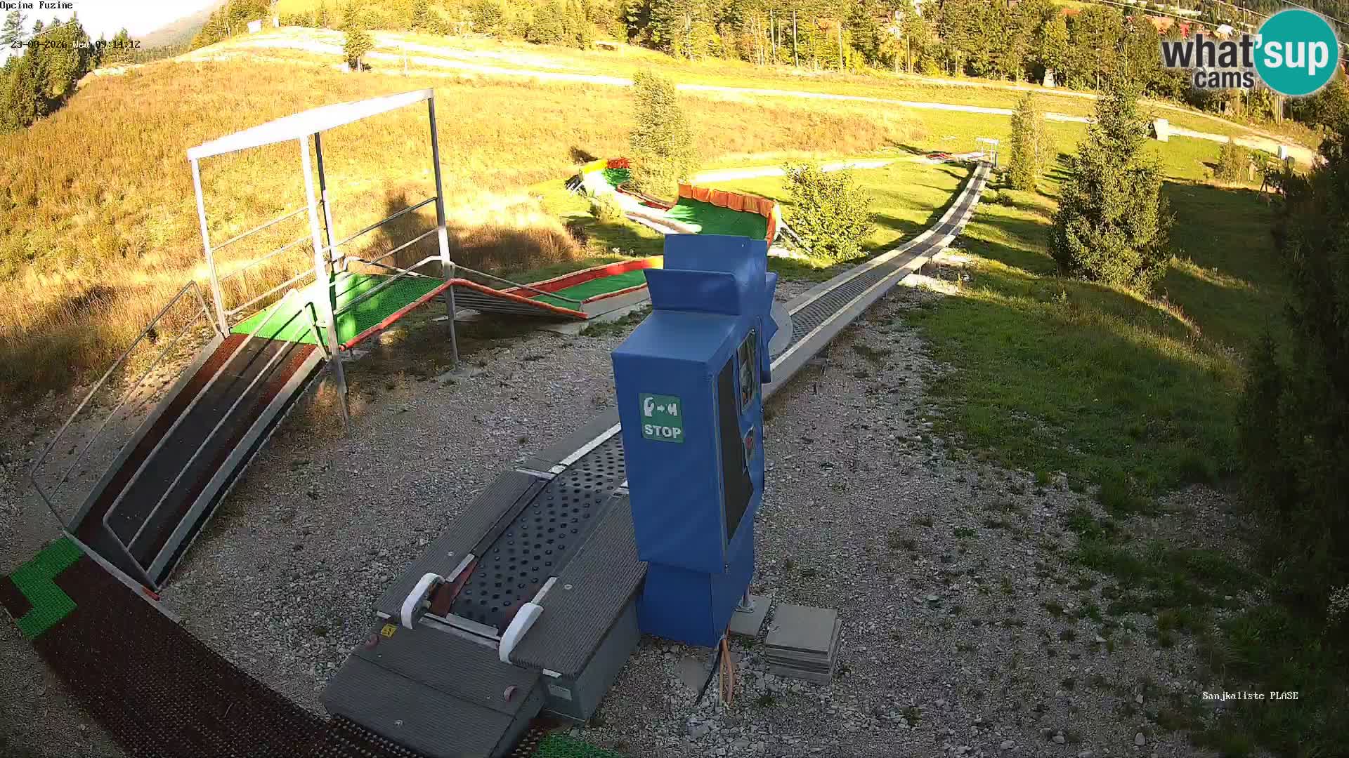 Live webcam Fužine toboggan run – Croatia