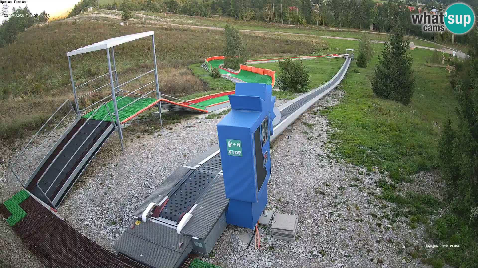 Live webcam Fužine toboggan run – Croatia