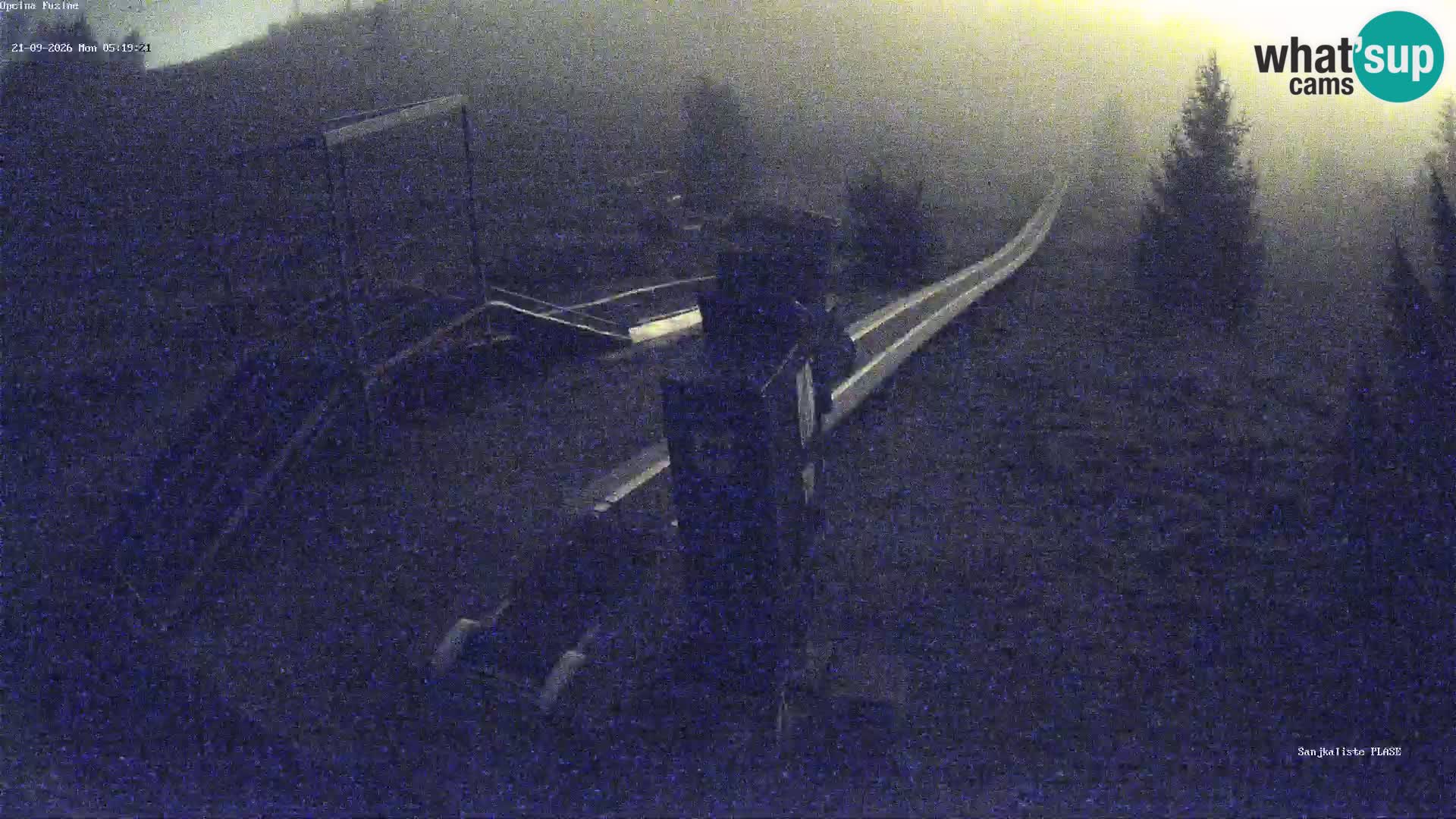 Live webcam Pista da slittino Fužine – Croazia