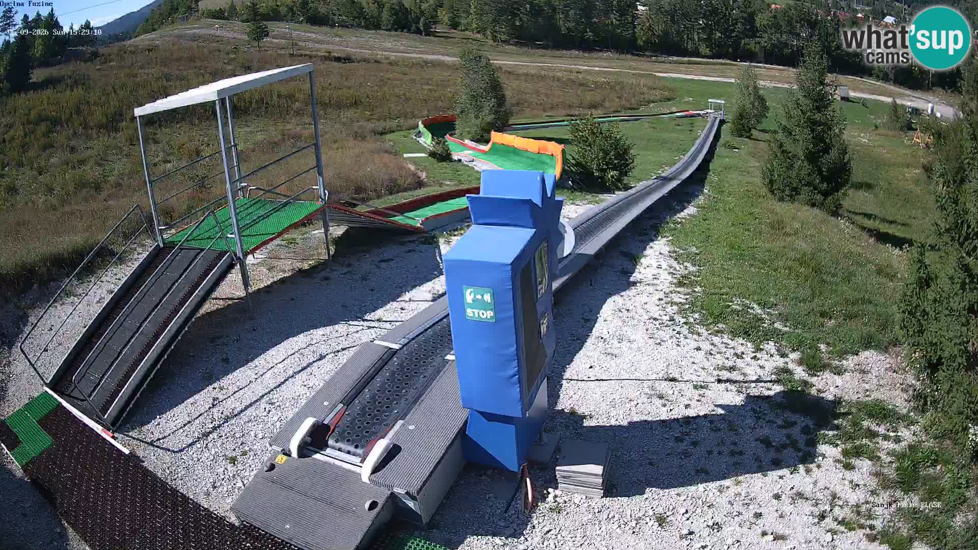 Live webcam Fužine toboggan run – Croatia