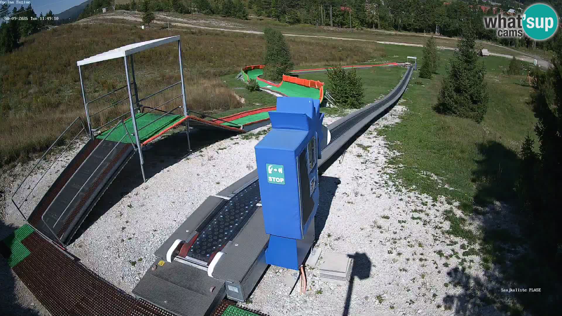 Live webcam Fužine toboggan run – Croatia