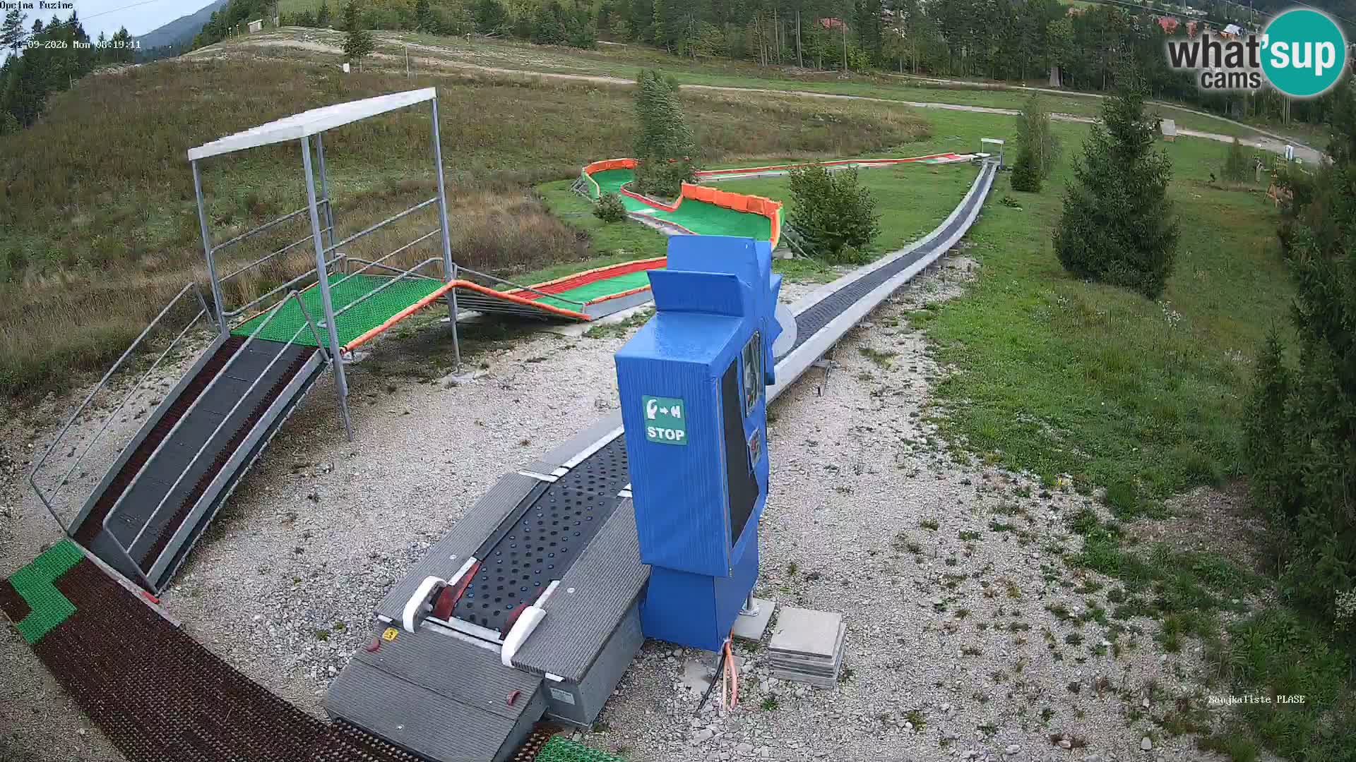 Live webcam Pista da slittino Fužine – Croazia