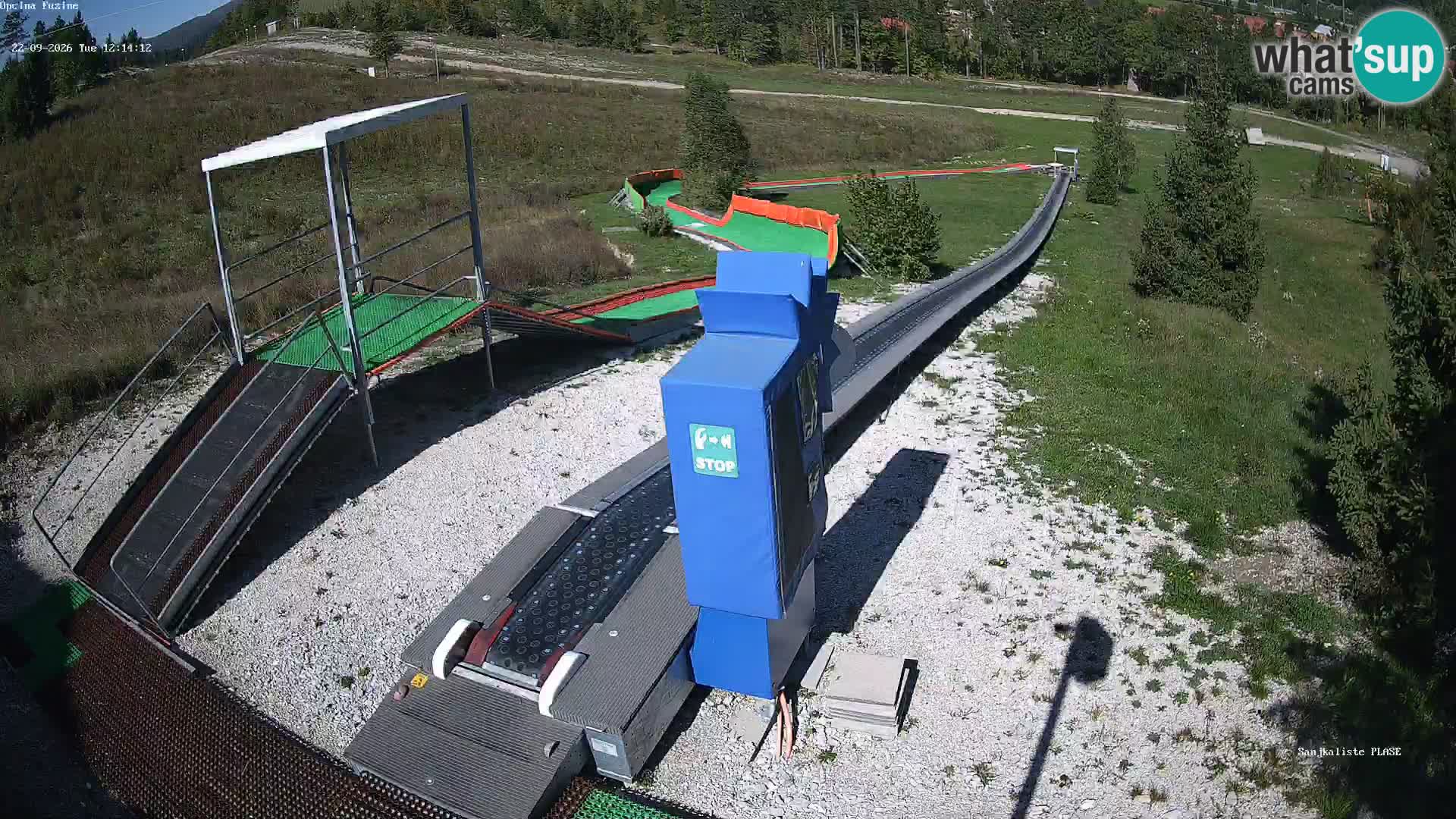 Live webcam Fužine toboggan run – Croatia