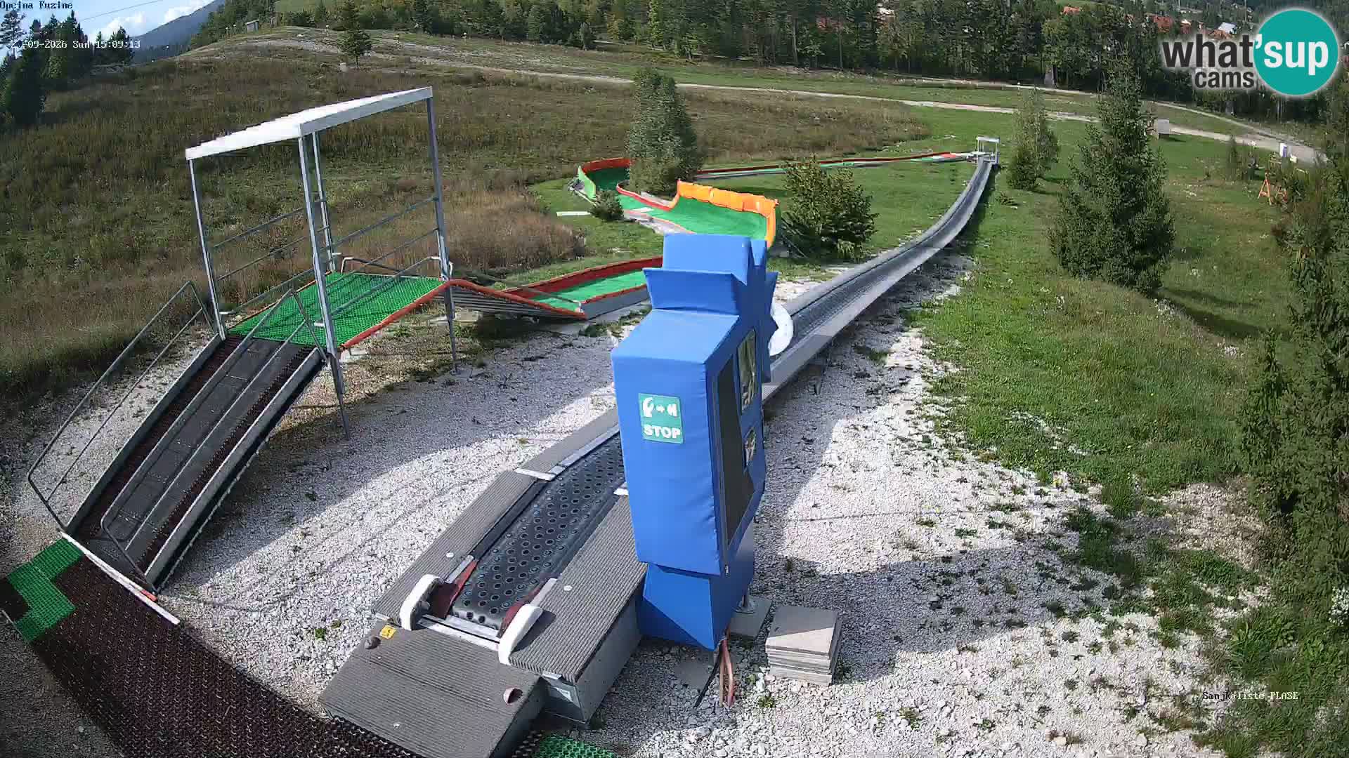 Live webcam Fužine toboggan run – Croatia