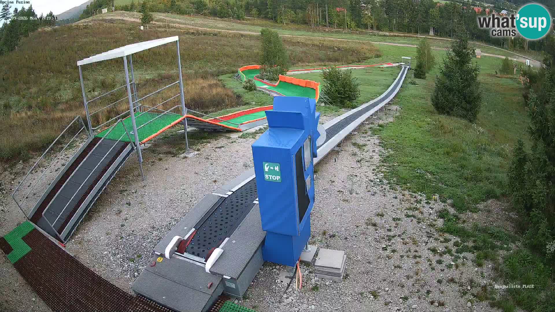 Live webcam Fužine toboggan run – Croatia