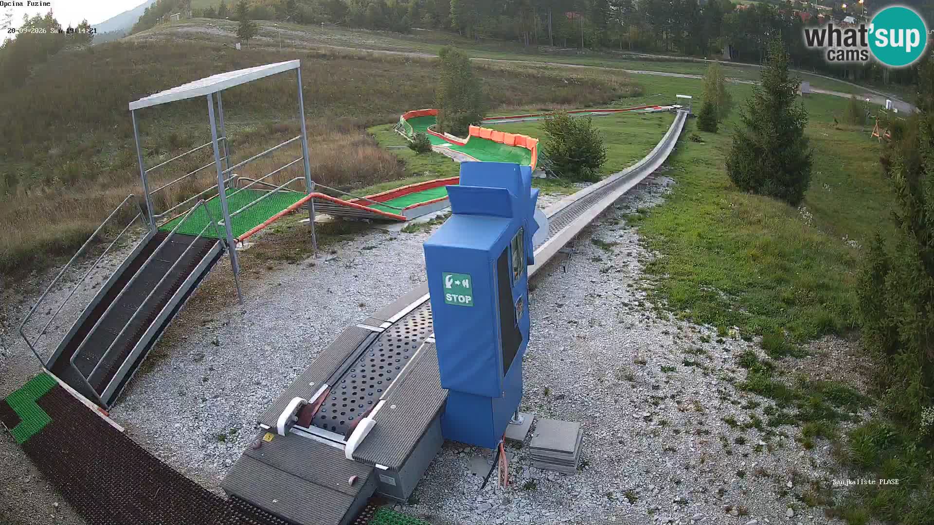 Live webcam Fužine toboggan run – Croatia