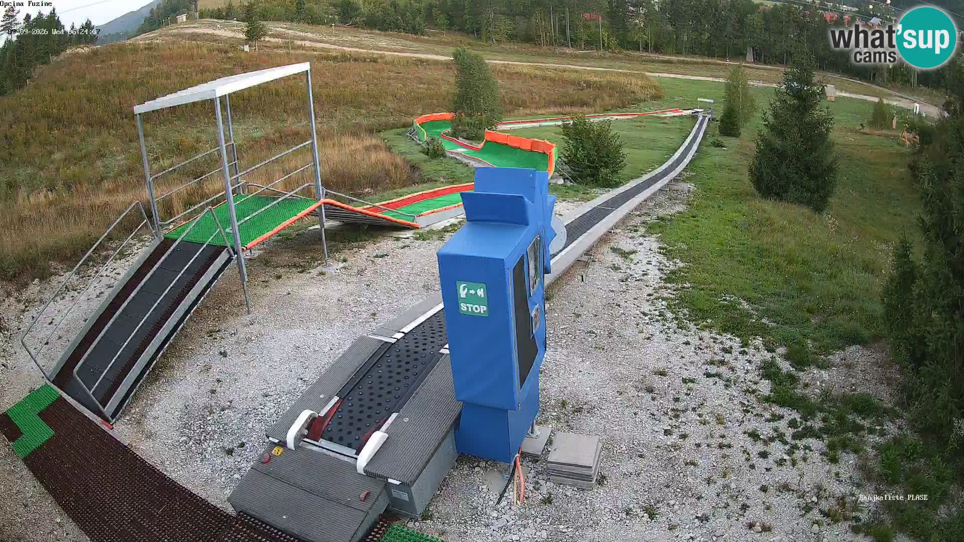 Live webcam Fužine toboggan run – Croatia