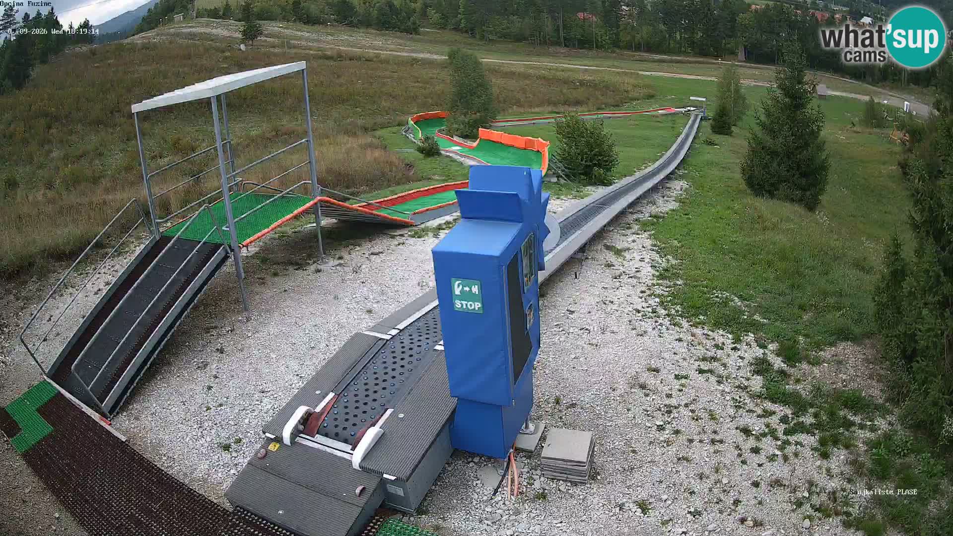 Live webcam Fužine toboggan run – Croatia