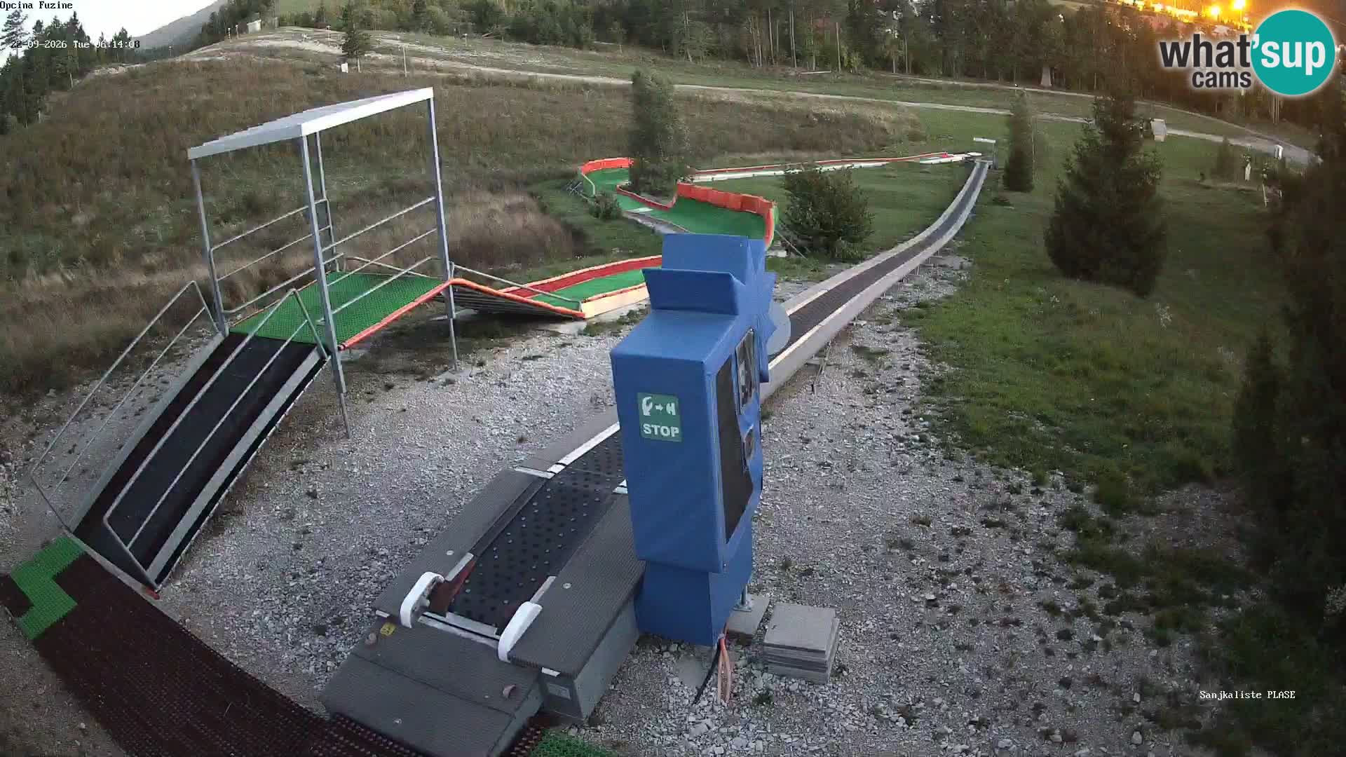 Webcam en vivo Pista de trineo Fužine – Croacia