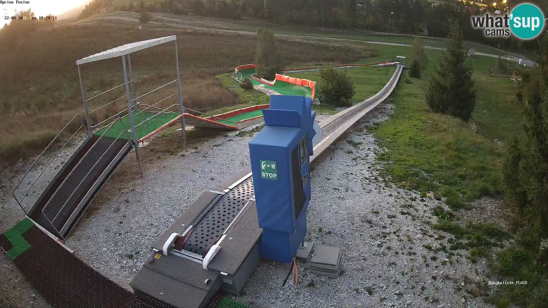 Live webcam Pista da slittino Fužine – Croazia
