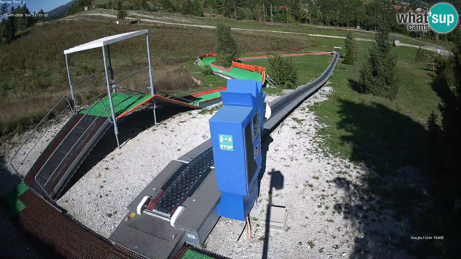 Webcam en direct Piste de luge de Fužine – Croatie
