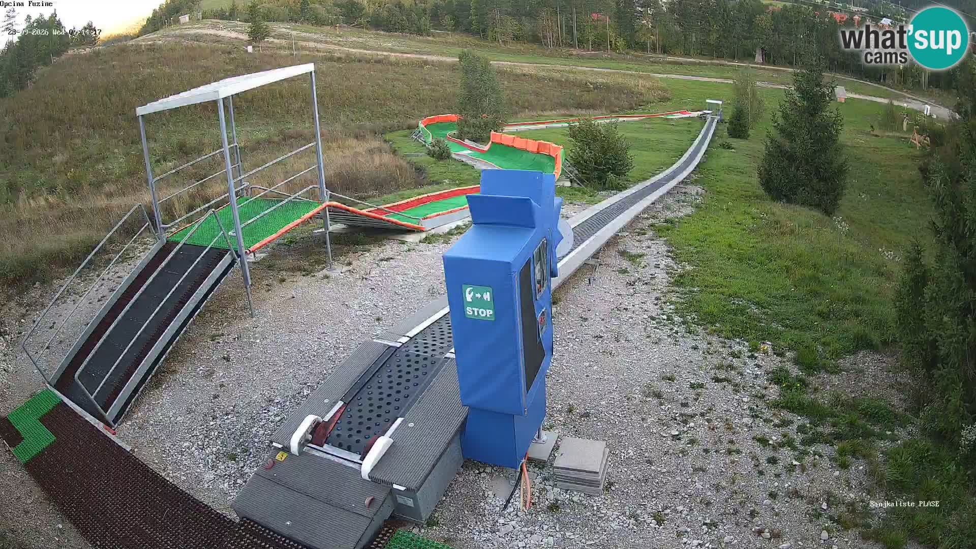 Live webcam Fužine toboggan run – Croatia