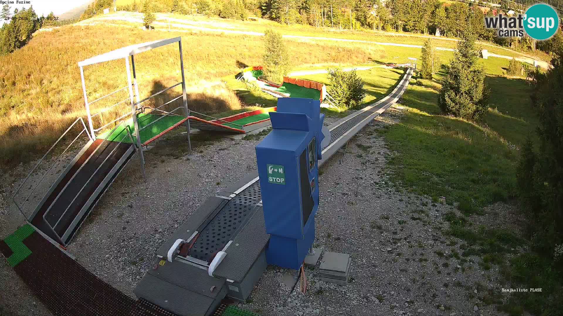 Live webcam Fužine toboggan run – Croatia