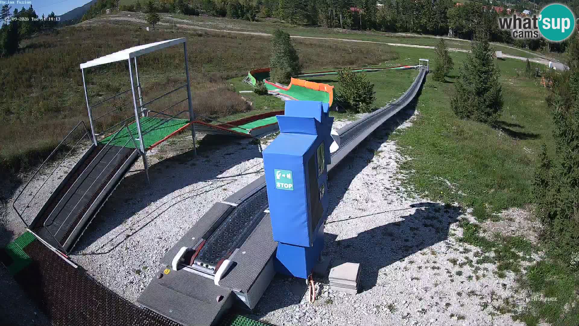 Live webcam Pista da slittino Fužine – Croazia