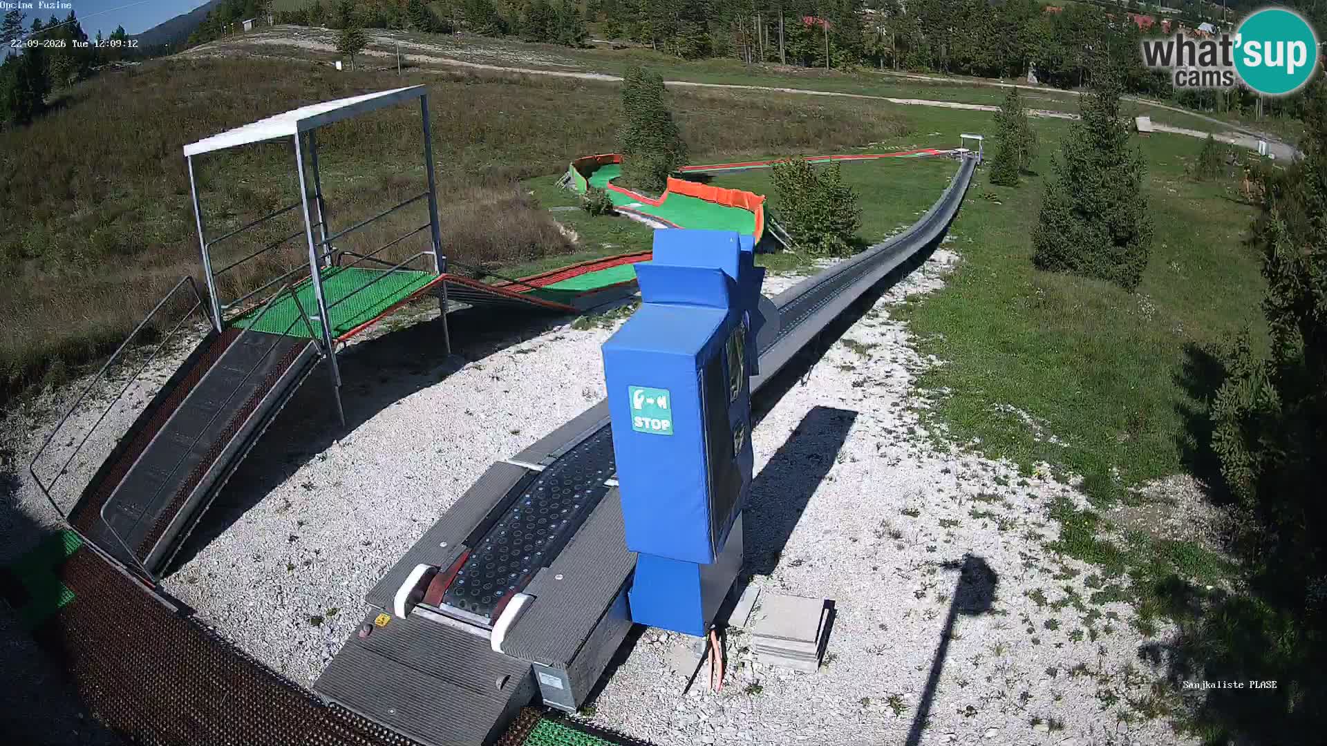 Live webcam Pista da slittino Fužine – Croazia
