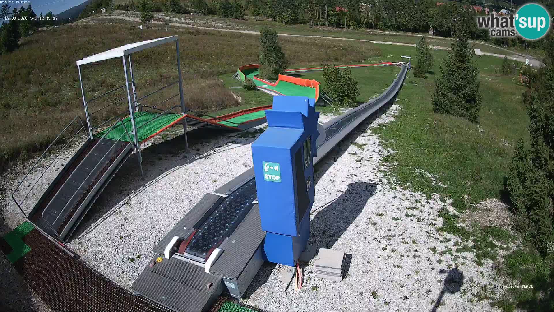 Live webcam Fužine toboggan run – Croatia