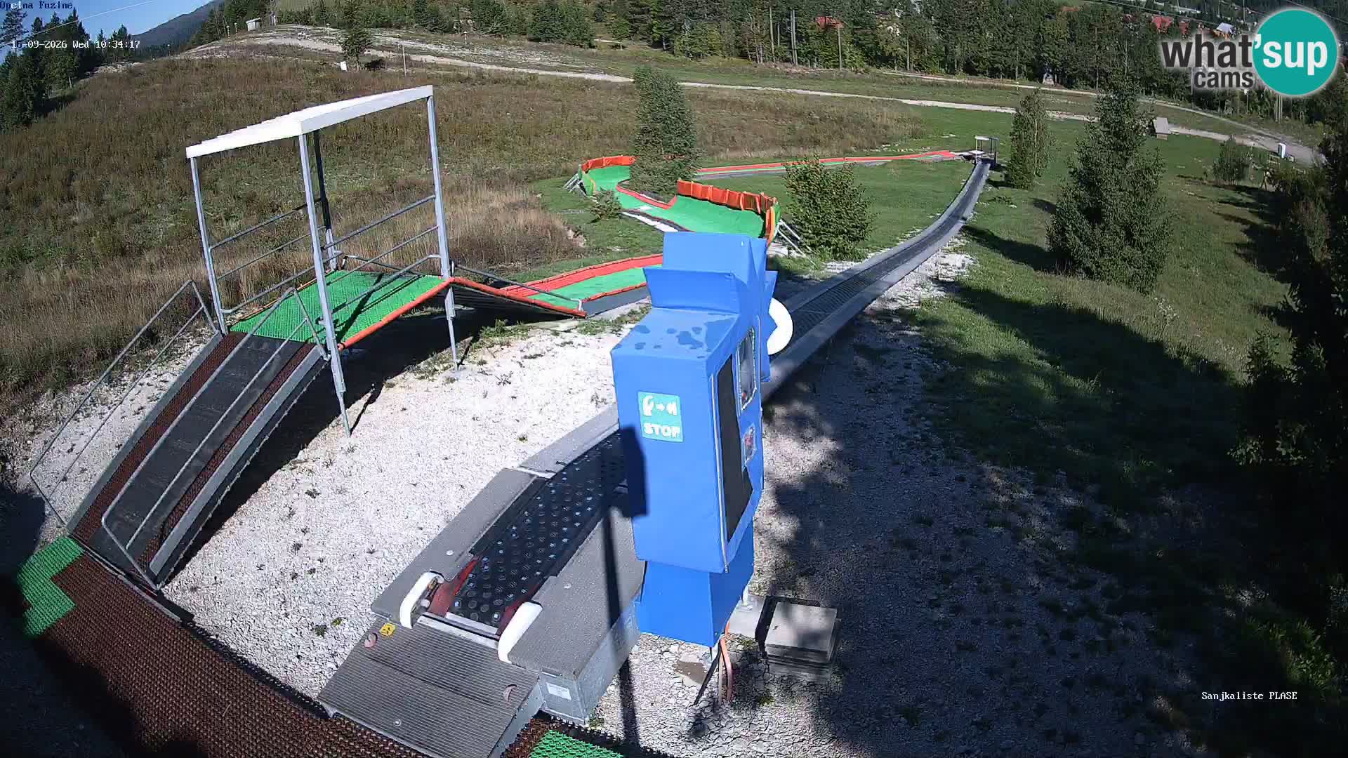 Live webcam Pista da slittino Fužine – Croazia