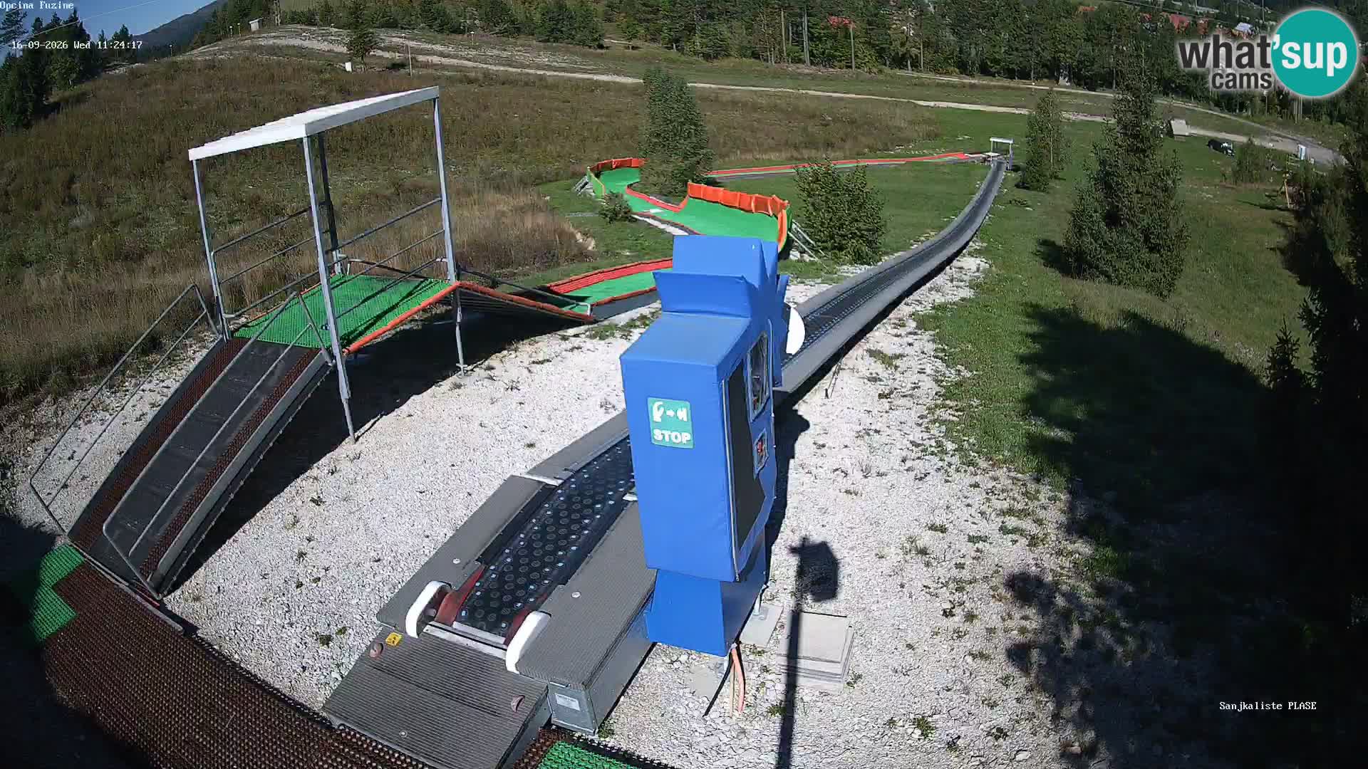 Live webcam Pista da slittino Fužine – Croazia