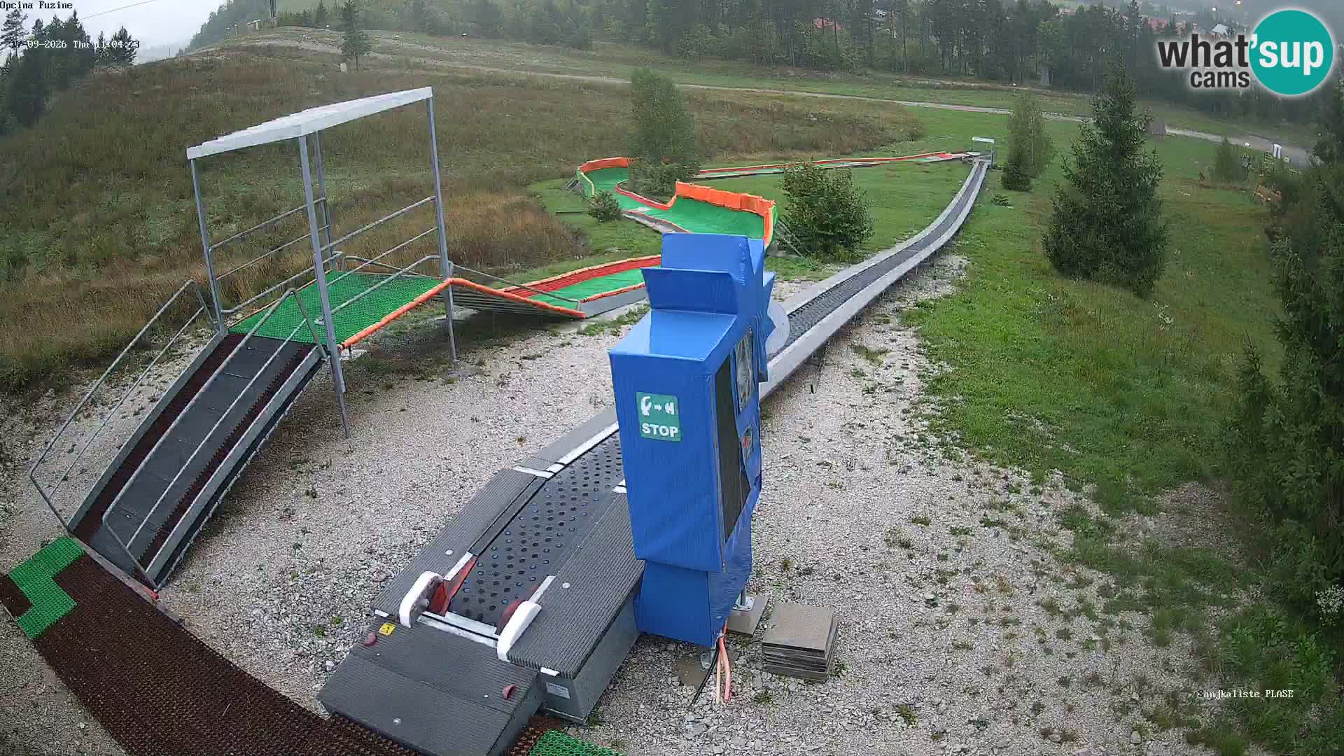 Live webcam Fužine toboggan run – Croatia