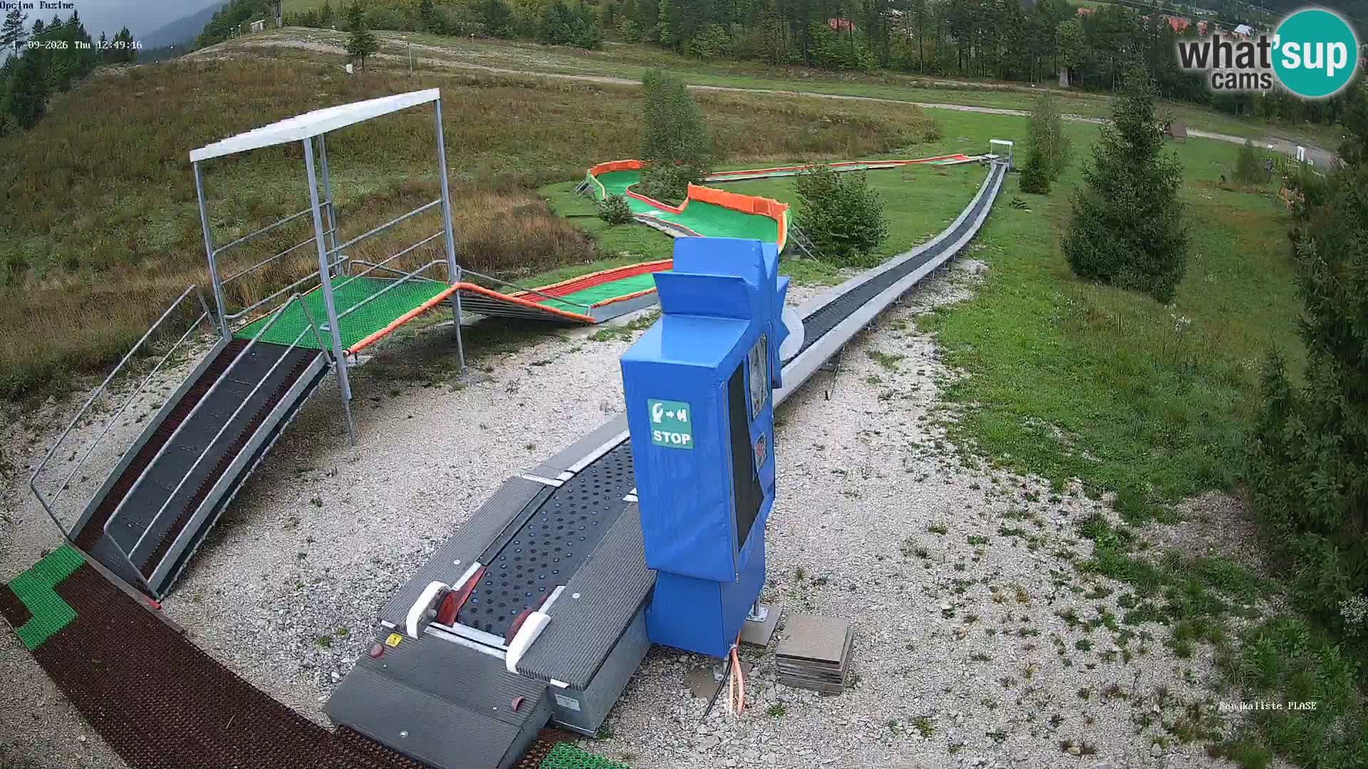 Live webcam Fužine toboggan run – Croatia