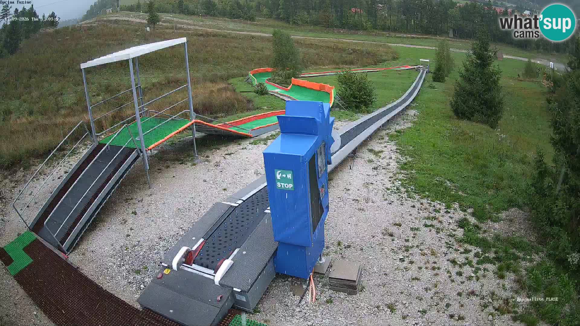 Live webcam Pista da slittino Fužine – Croazia