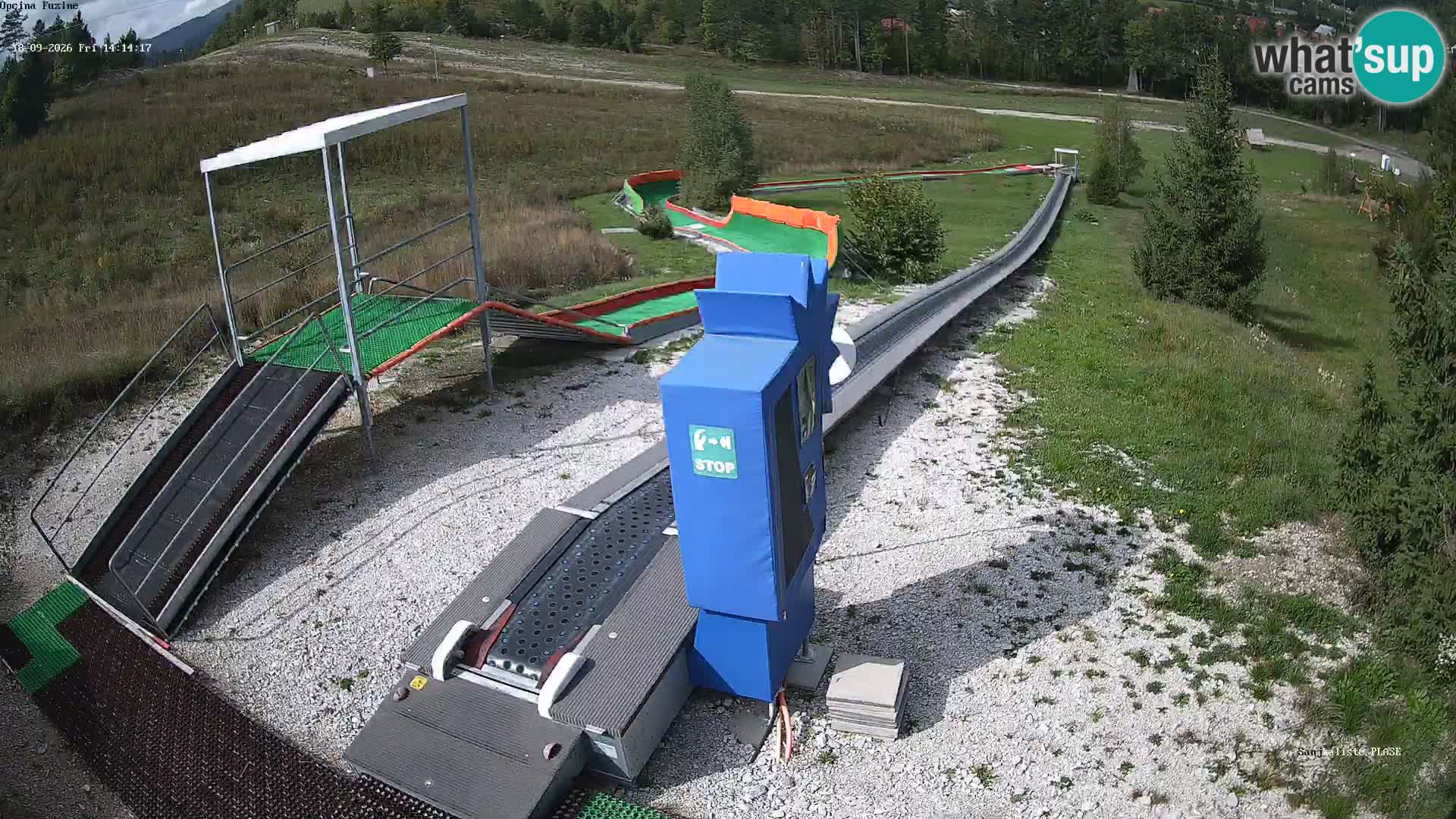 Live webcam Pista da slittino Fužine – Croazia