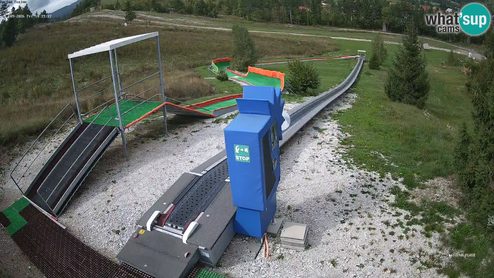 Live webcam Fužine toboggan run – Croatia