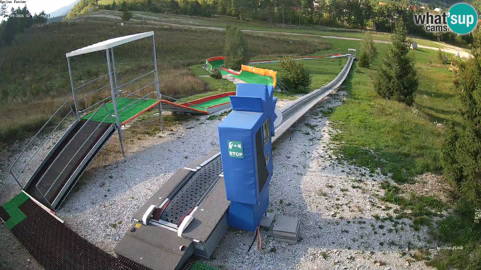 Live webcam Fužine toboggan run – Croatia