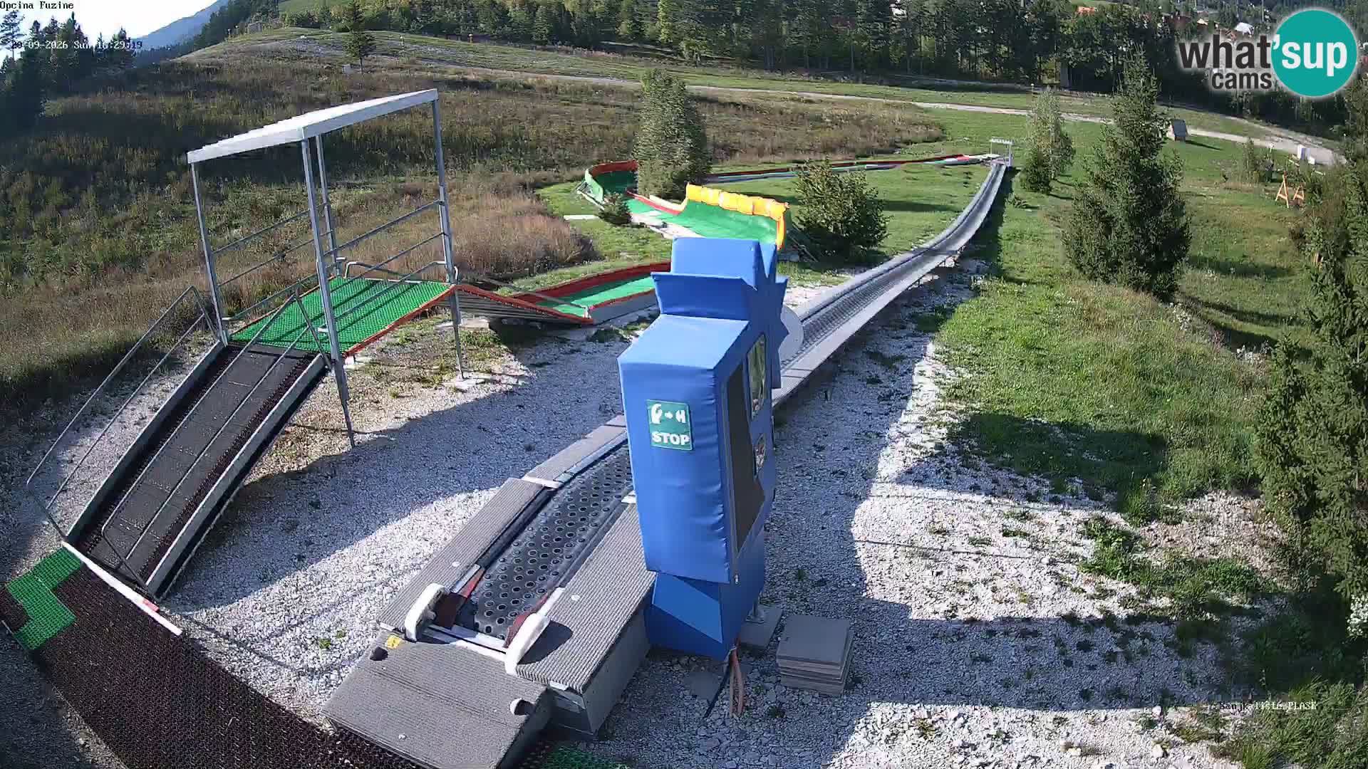 Live webcam Fužine toboggan run – Croatia
