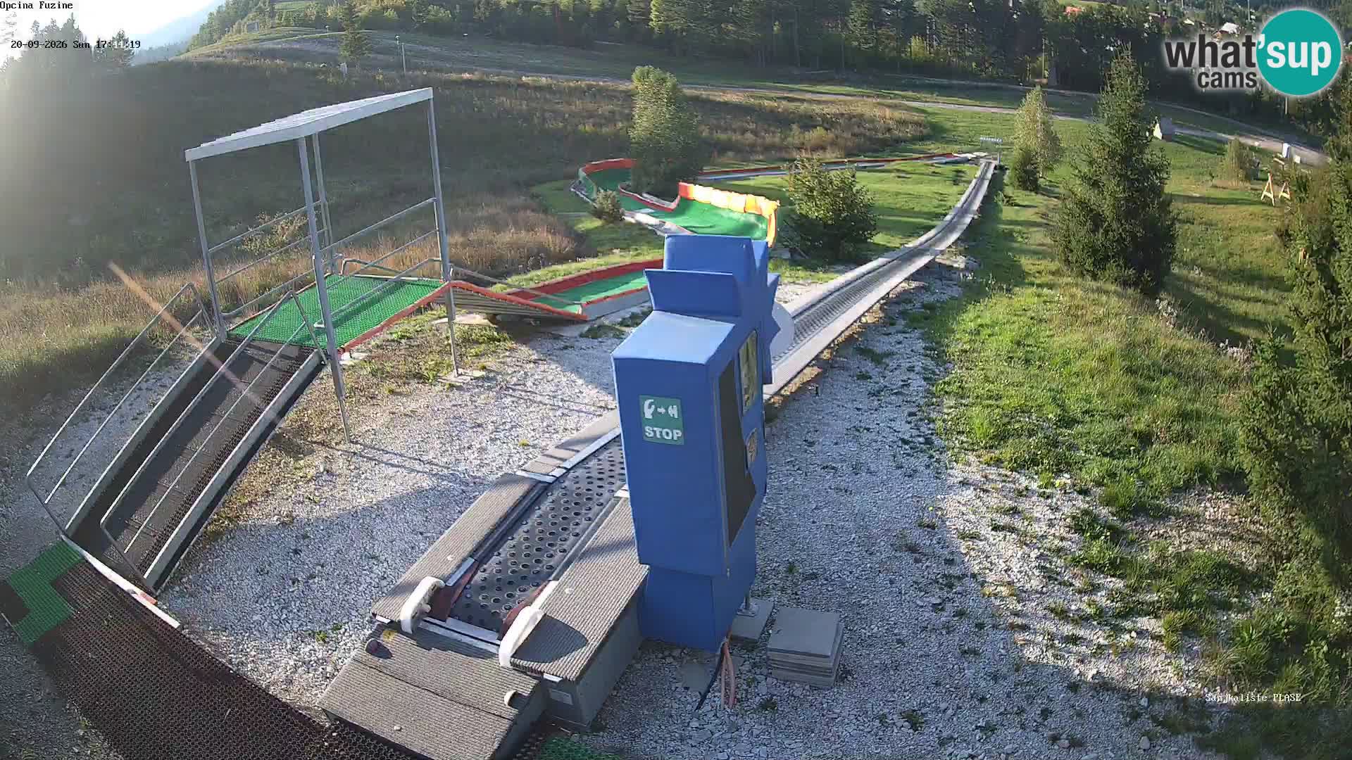 Live webcam Fužine toboggan run – Croatia