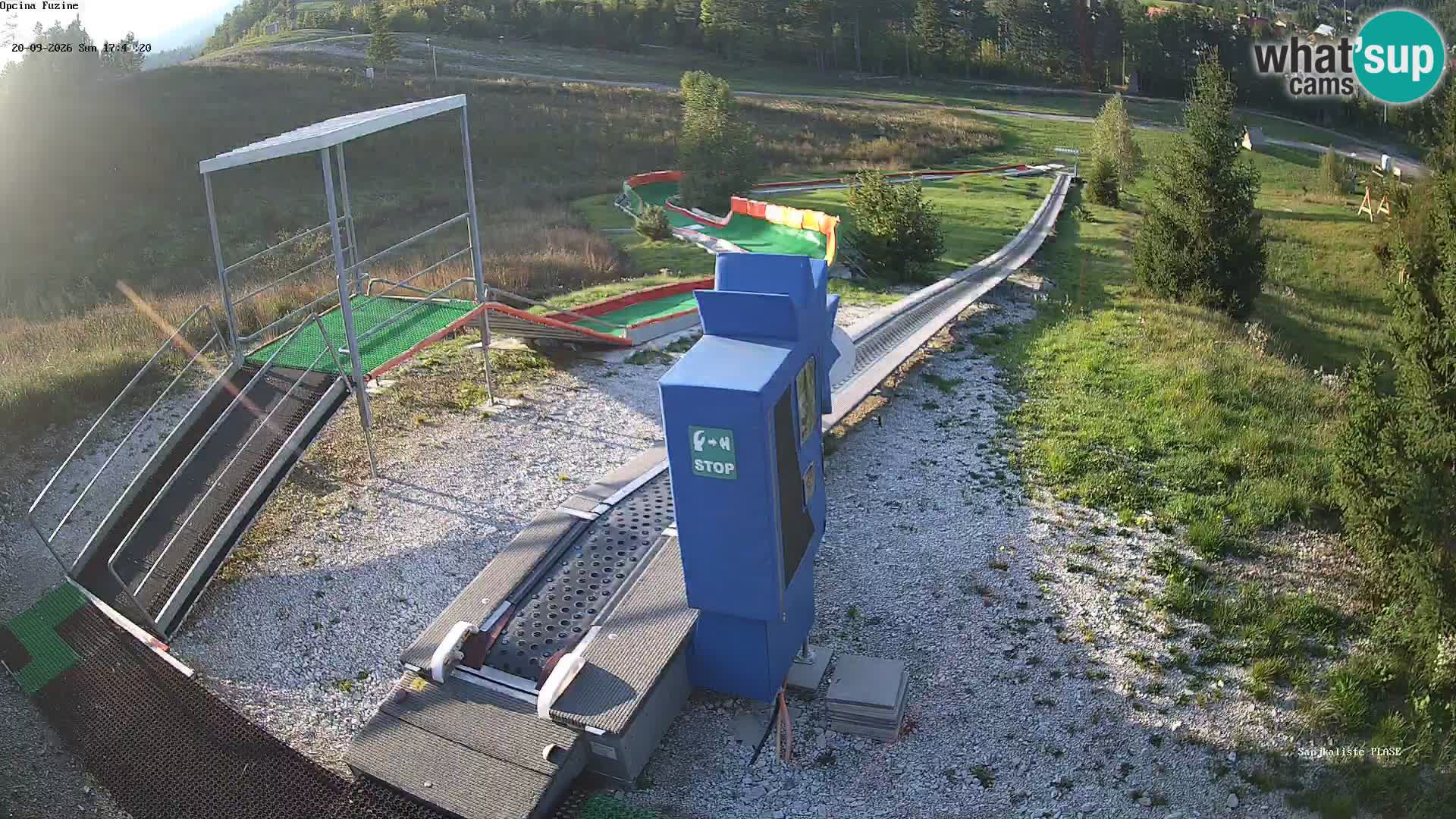 Live webcam Fužine toboggan run – Croatia