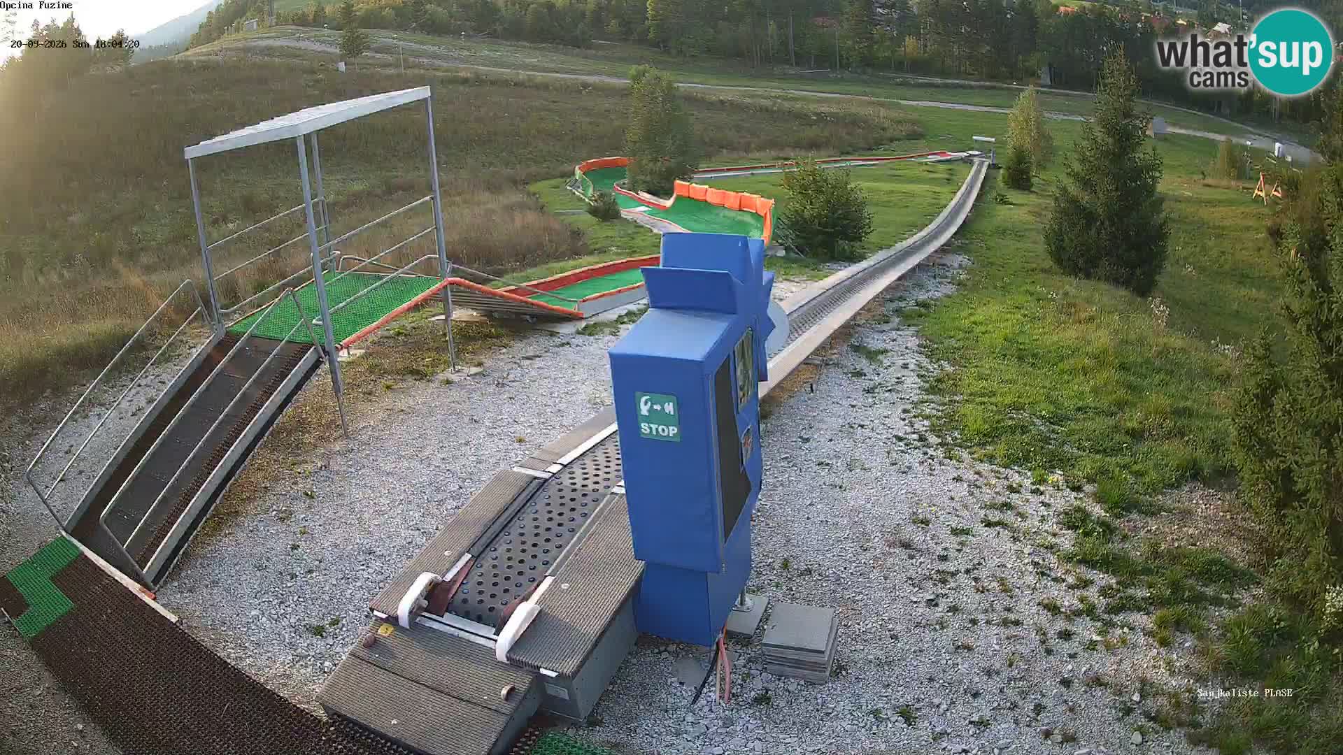 Live webcam Fužine toboggan run – Croatia
