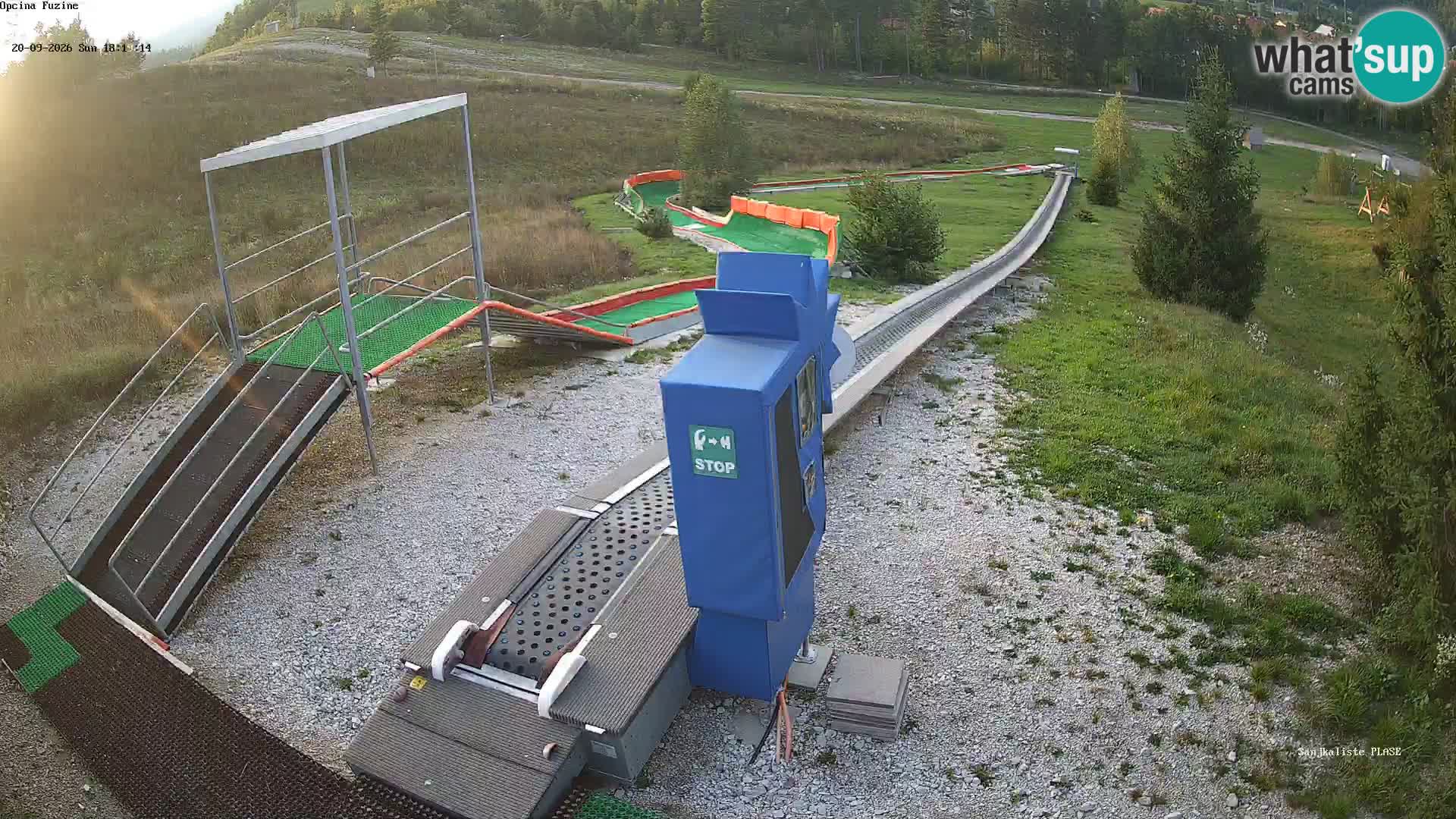 Live webcam Pista da slittino Fužine – Croazia