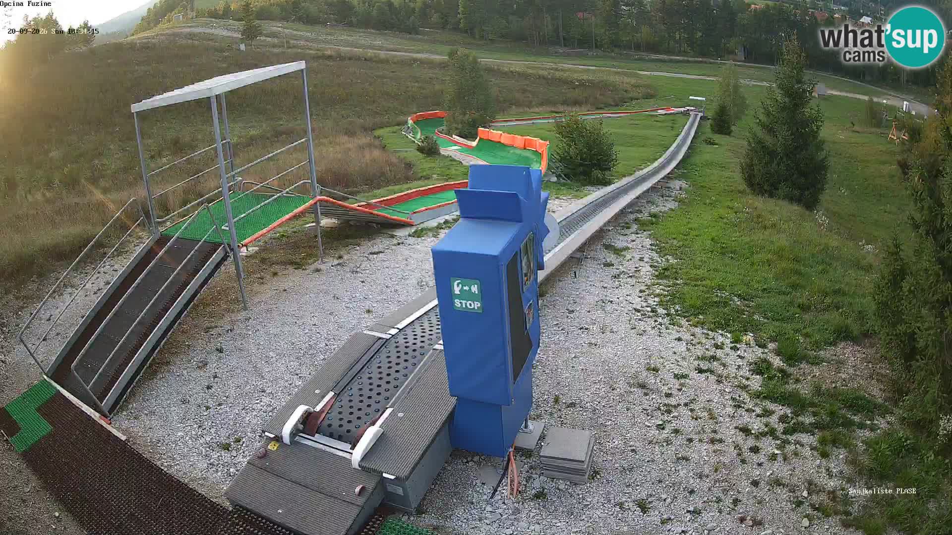 Live webcam Pista da slittino Fužine – Croazia