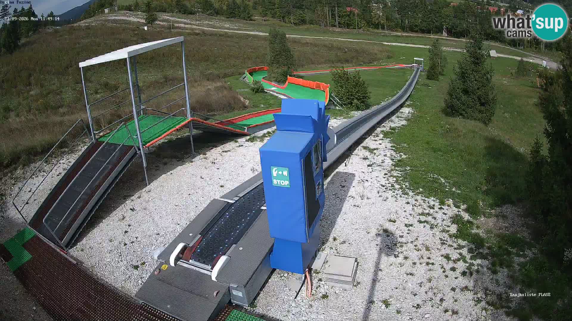 Webcam en direct Piste de luge de Fužine – Croatie