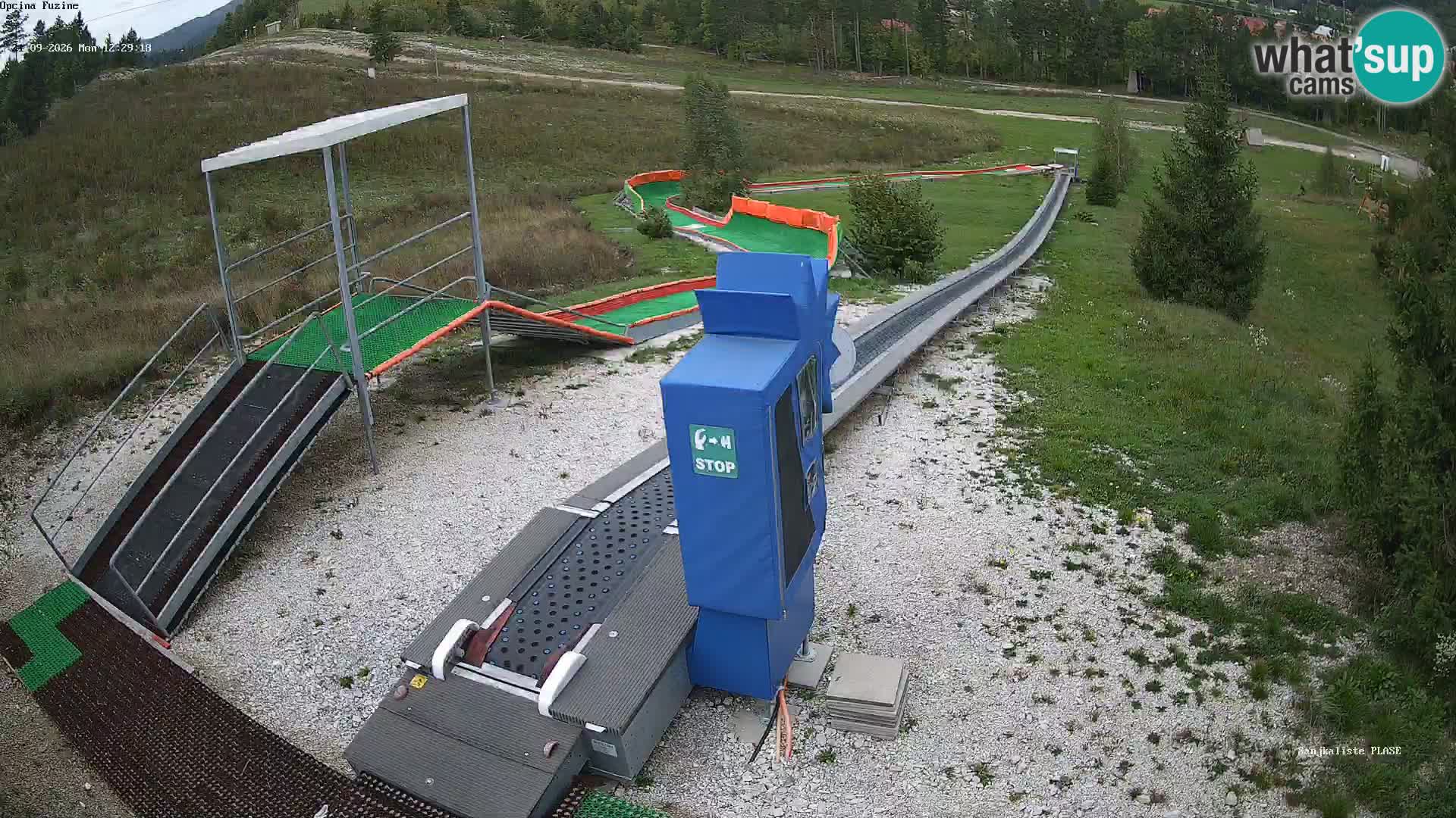 Live webcam Fužine toboggan run – Croatia