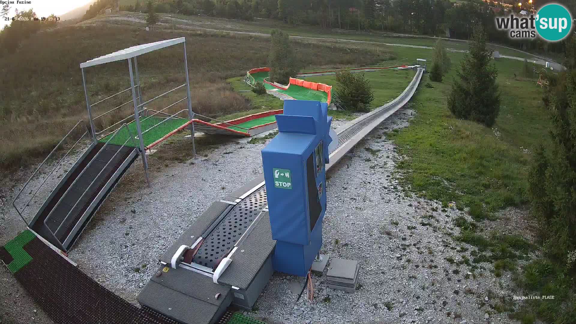 Live webcam Pista da slittino Fužine – Croazia