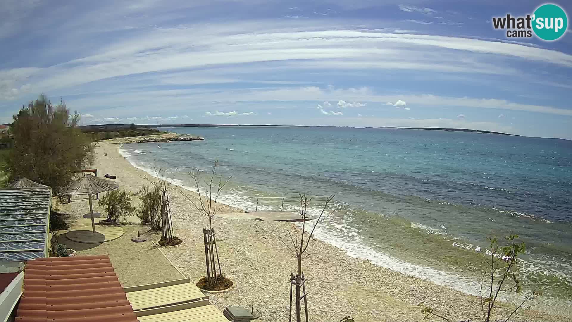 Spletna kamera Plaža Gajac – Pag – Hrvaška