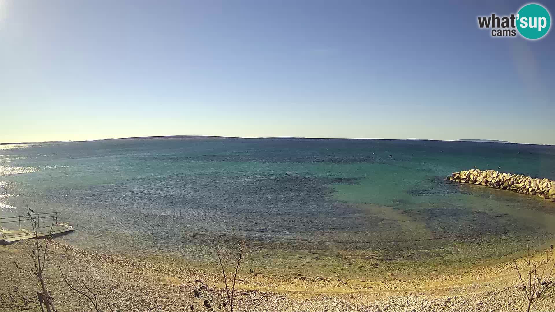 Spletna kamera Plaža Gajac – Pag – Hrvaška