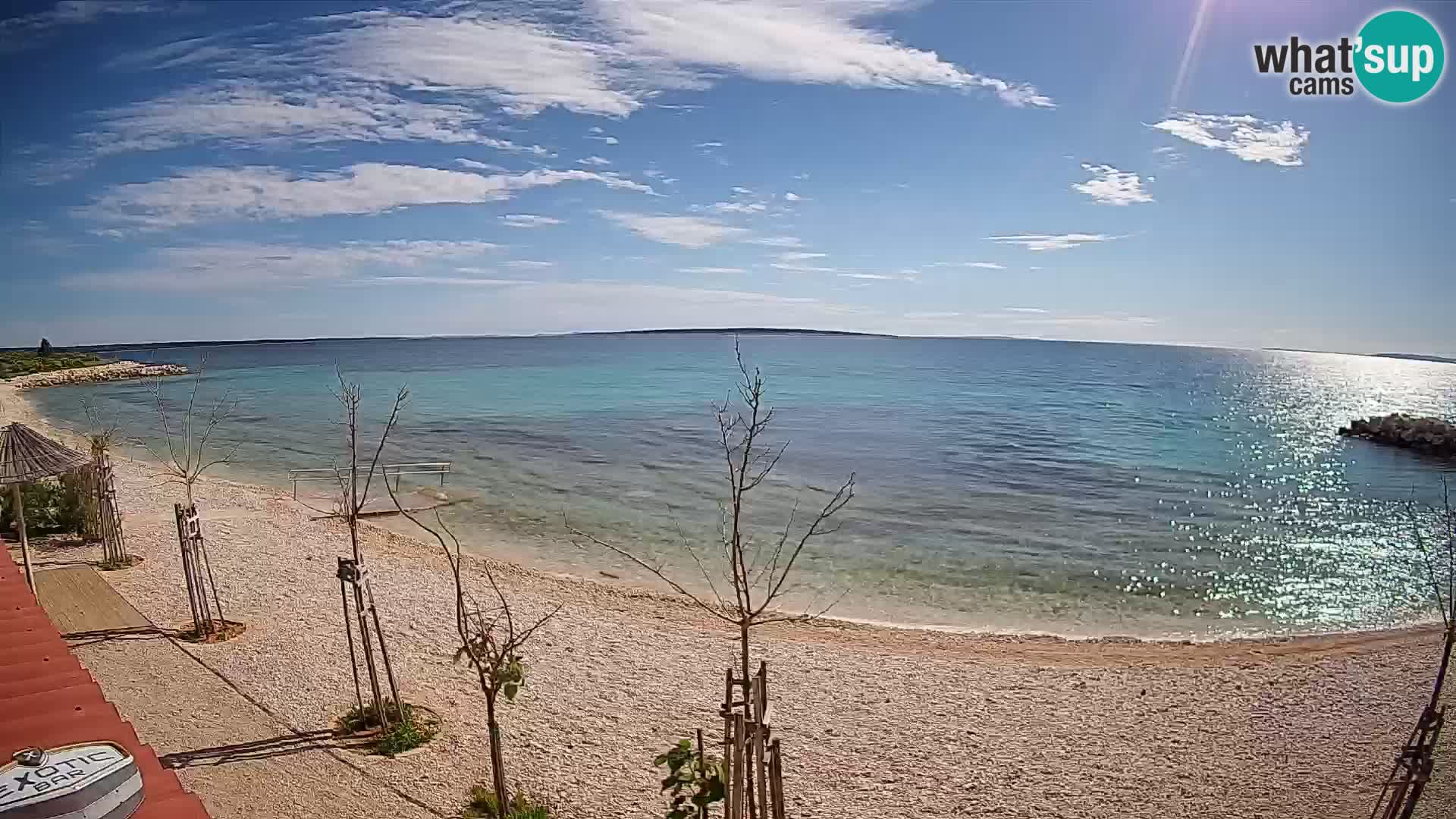 Spletna kamera Plaža Gajac – Pag – Hrvaška