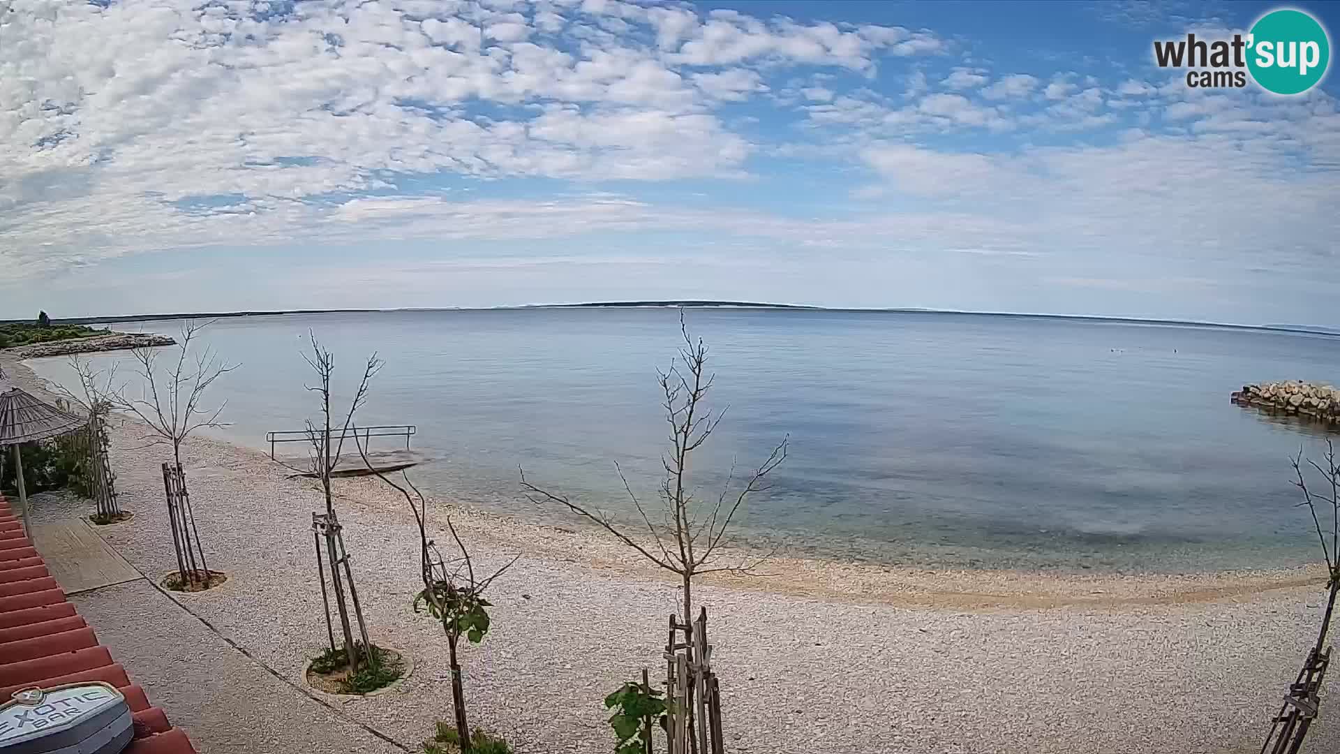 Spletna kamera Plaža Gajac – Pag – Hrvaška