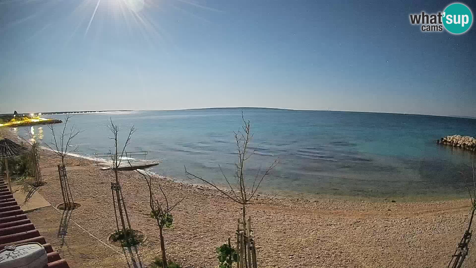 Spletna kamera Plaža Gajac – Pag – Hrvaška