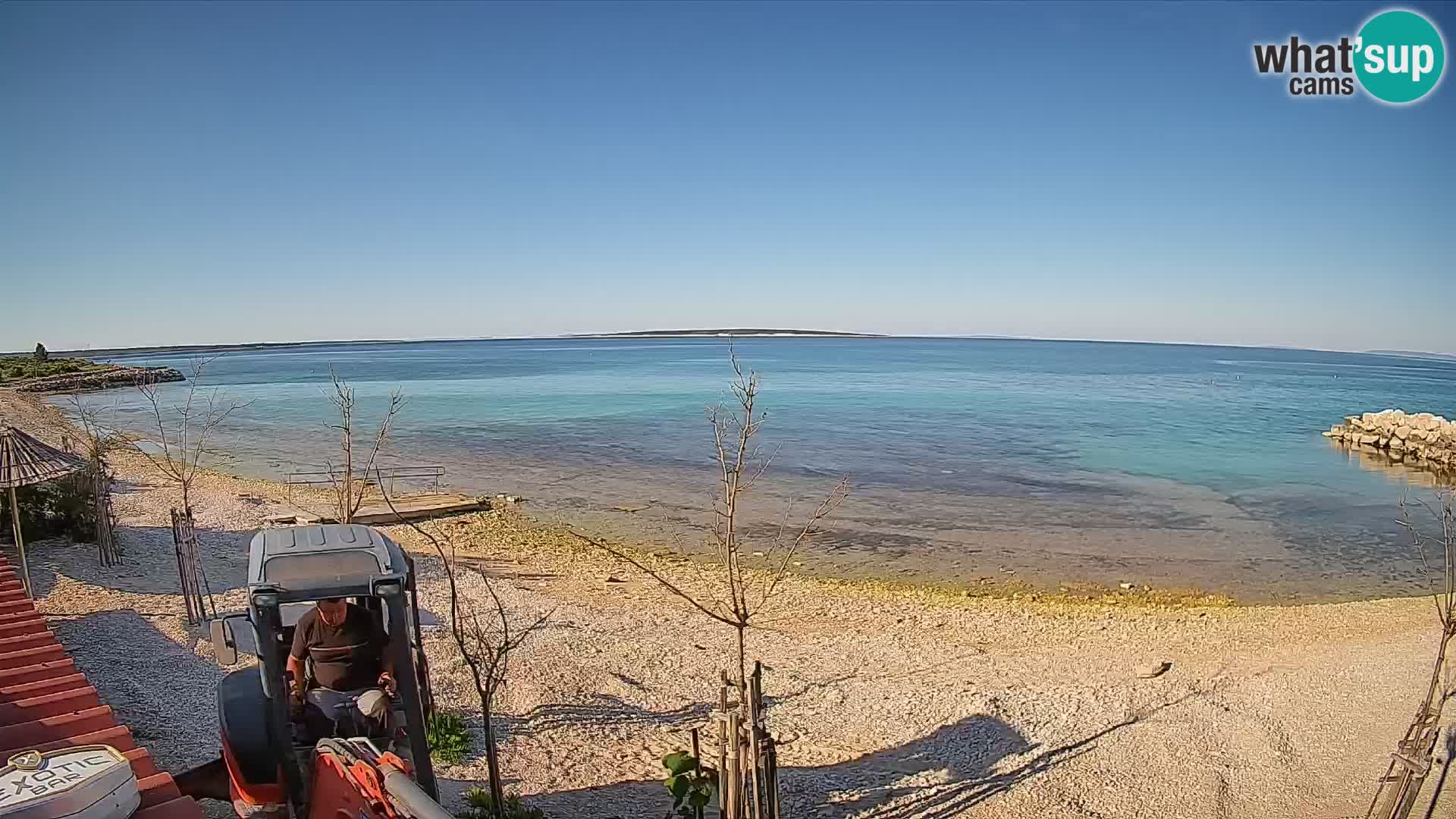 Live Webcam Gajac beach – Pag